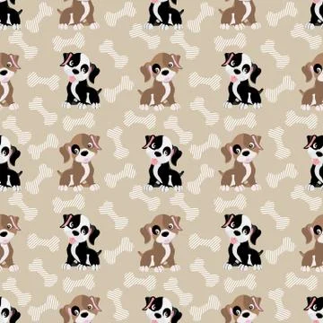 Cut kawaii background Stock Illustration
