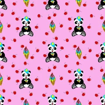 Cut kawaii background Stock Illustration