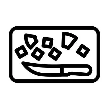 Cut knife pineapple line icon vector illustration Illustrazione stock