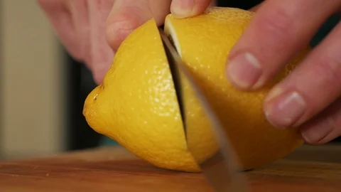 Cut the lemon Stock Footage 106749051