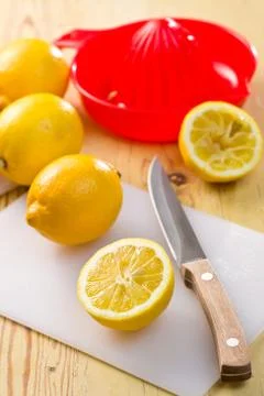 Cut lemon Stock Photos