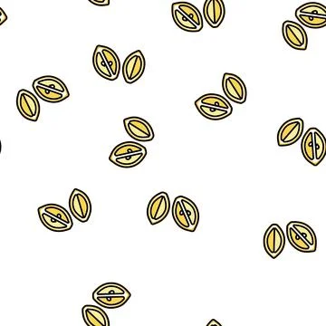 Cut lemon vector seamless pattern イラスト素材