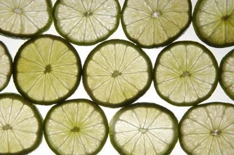 Cut Lime Stock Photos
