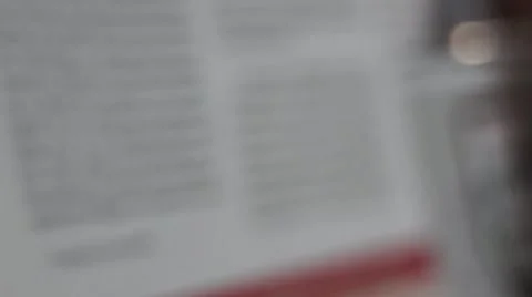 Cut magazine with scrissors Stock Footage 44443799