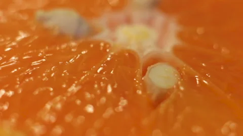 Cut mandarin close up Stock Footage 62018621