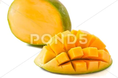 Cut mango Stock Photos
