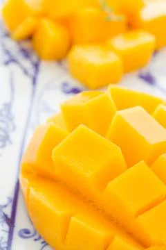 Cut mango Foto stock