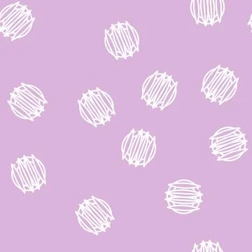 Cut mango on plate line vector seamless pattern Stock Illustration