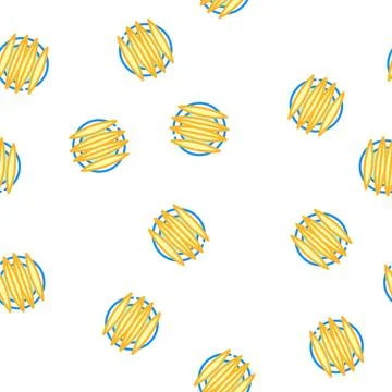 Cut mango on plate vector seamless pattern 스톡 일러스트