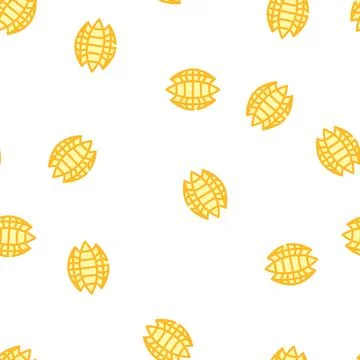 Cut mango vector seamless pattern line Stock Illustration