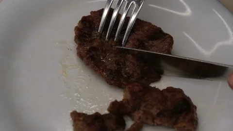 Cut meatballs on plate Stock Footage 168651801