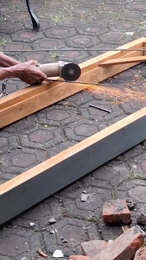 Cut a metal Stock Footage 319457644