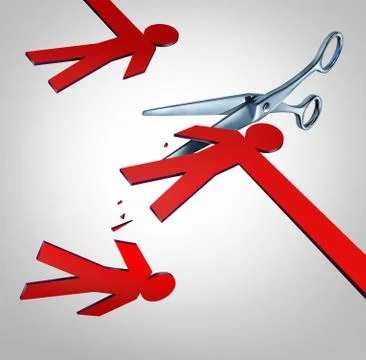 Cut The Middleman Commerce Concept Иллюстрация