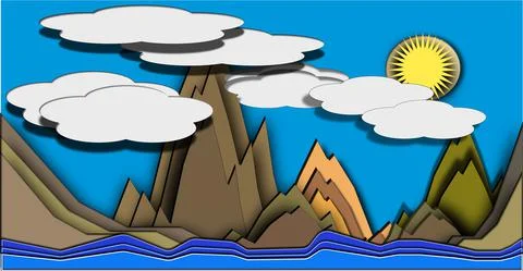 Cut mount Stock Illustration