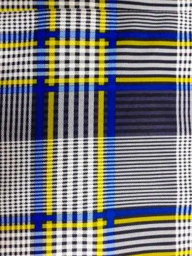 Cut off multi-colored fabric Stock Photos