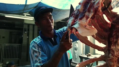 Cut mutton Video stock 169941694