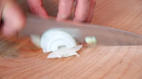 Cut the onion Stock-Footage 7902112