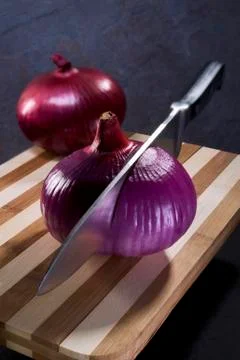 Cut onion Stock Photos