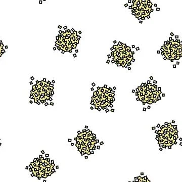 Cut onion vector seamless pattern Stock Illustration