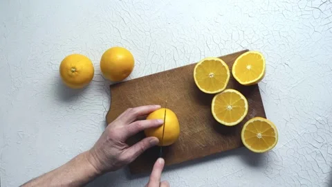 Cut orange Stock Footage 146858738