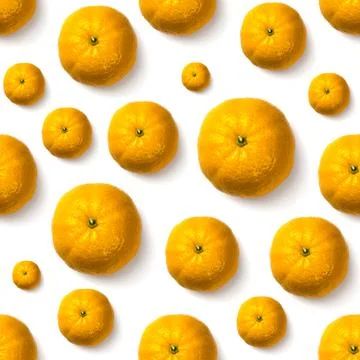 Cut orange pattern on white background Stock Photos