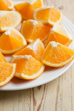 Cut orange Stock Photos