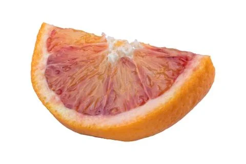 Cut orange on a white background Foto stock