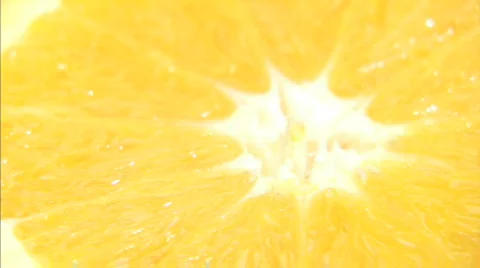 Cut oranges spinning close up5 Video stock 631291