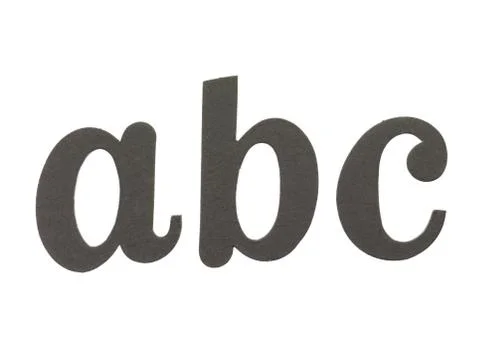 Cut out abc Foto stock