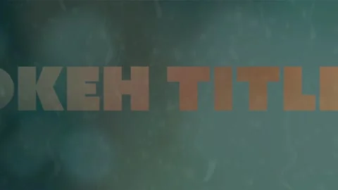 Cut Out Bokeh Titles Stock After Effects