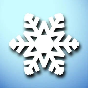 Cut out christmas snowflake Stock Illustration