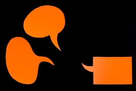 The Cut Out of Handmade Origami Balloons on the Black Background Stock Photos