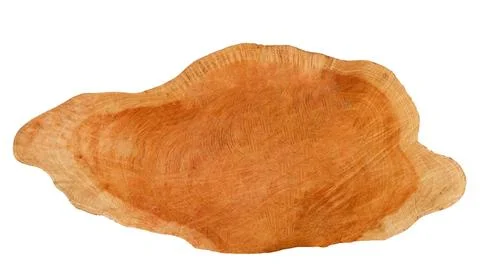 Cut-out image of a cross-section of a log on a white background with clippi.. Stock Photos