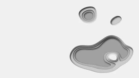 Cut out layers background logo grey scale hole (4K) Stock Footage 97658785