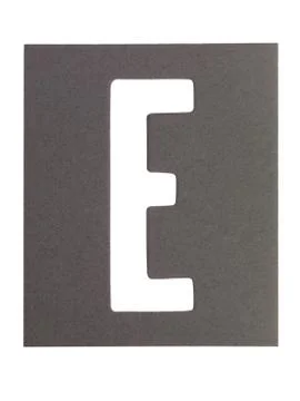 Cut out letter e Stock Photos