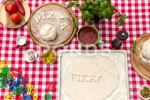 Cut Out Letters With Dough