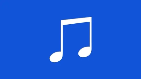 Cut Out Music Notes Stock Footage 105365898