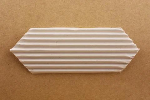 Cut out paper with pattern on a brown background Stock Illustration