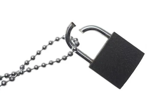 Cut padlock Stock Photos