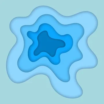 Cut paper abstract forms. Stock Illustration