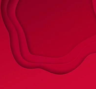 Cut paper style background with waves Stock Illustration