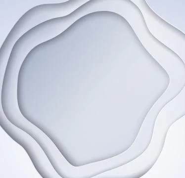 Cut paper style background with waves Stock Illustration