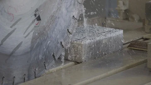 Cut the paving slabs machine Stock Footage 121889467
