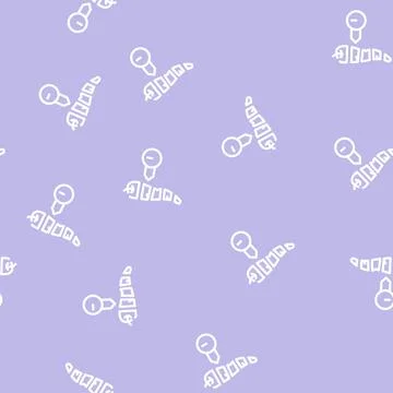 Cut pepper spice scale line vector seamless pattern 스톡 일러스트
