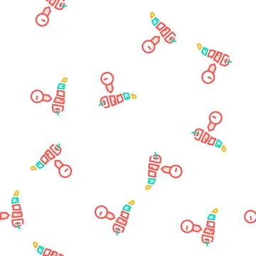 Cut pepper spice scale vector seamless pattern Stock Illustration