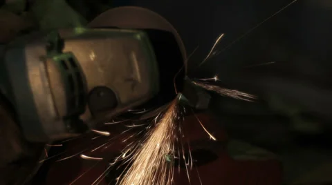Cut a piece of metal Stock Footage 39307288