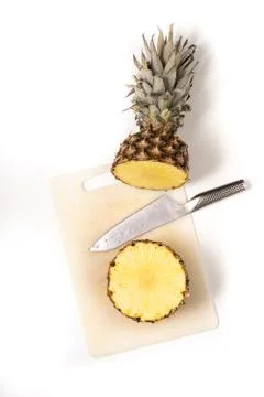 Cut pineapple Foto stock