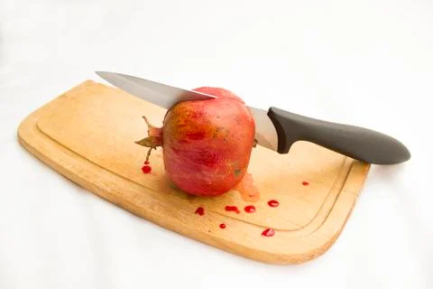 Cut pomegranate Foto stock