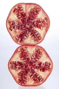 Cut Pomegranate Stock Photos