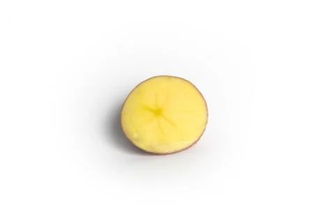Cut potato on a white background isolate Stock Photos